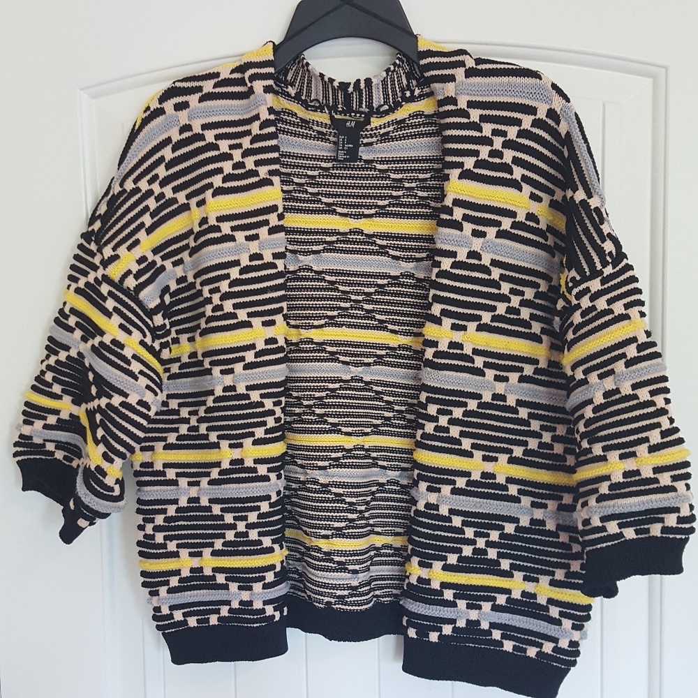 H&M Open Front Cable Knit Cardigan S